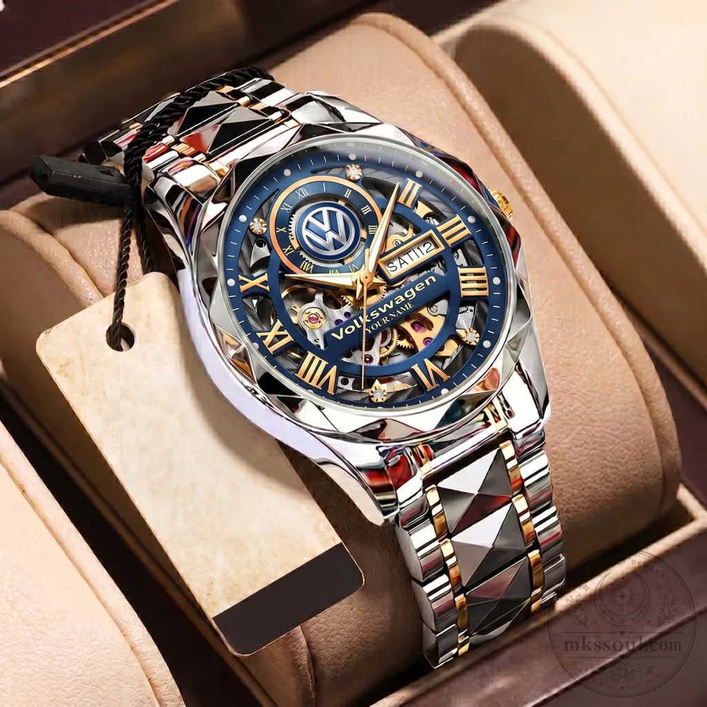 Volkswagen Custom Name Automatic Movement Watch with Stainless Steel Band Volkswagen Custom Name Automatic Movement Watch with Stainless Steel Band