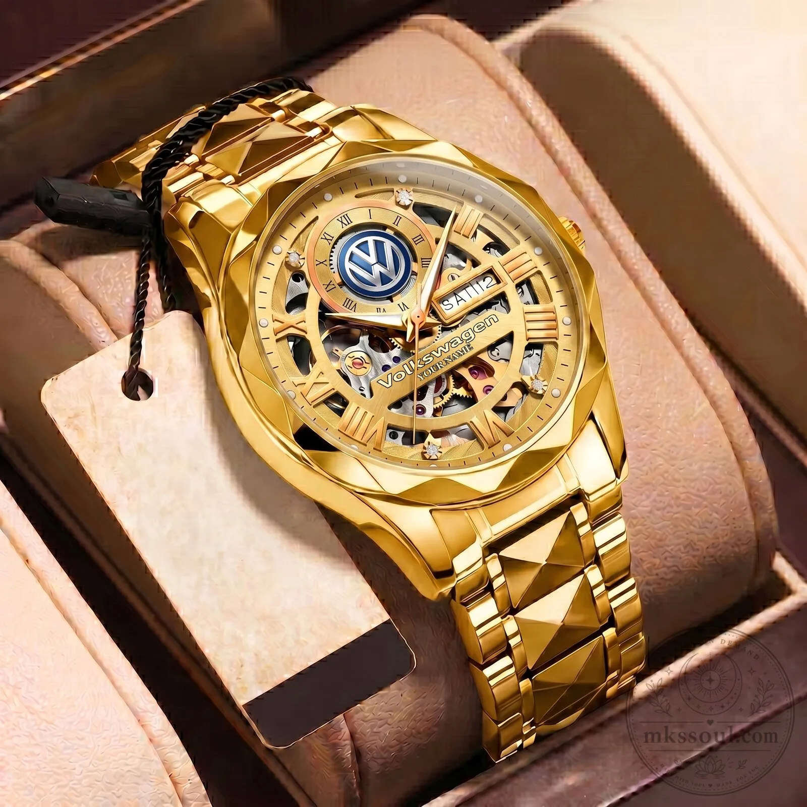Volkswagen Custom Name Automatic Movement Watch with Stainless Steel Band 9 Volkswagen Custom Name Automatic Movement Watch with Stainless Steel Band