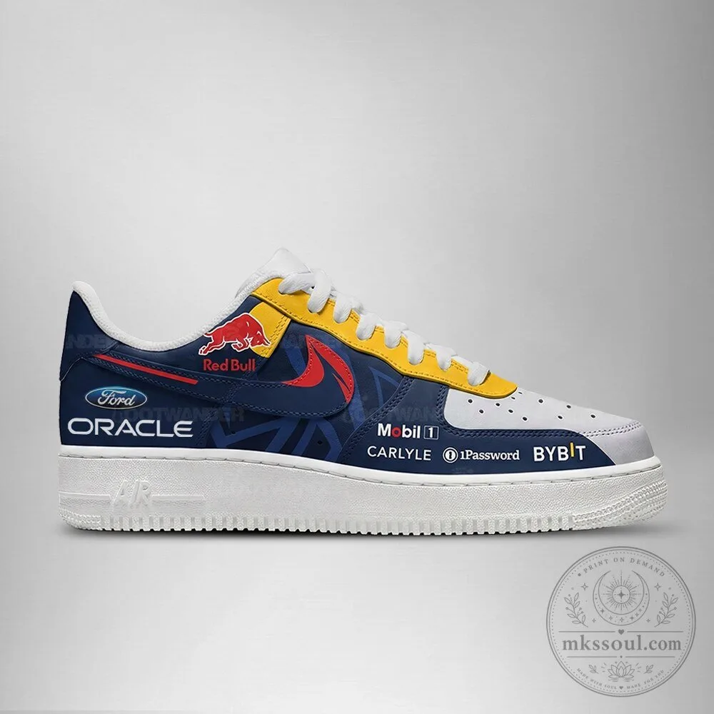 Red Bull Racing Formula 1 Team Custom Design Sneakers 4 Red Bull Racing Formula 1 Team Custom Design Sneakers