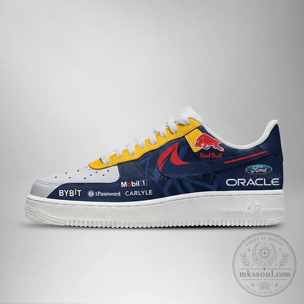 Red Bull Racing Formula 1 Team Custom Design Sneakers 5 Red Bull Racing Formula 1 Team Custom Design Sneakers