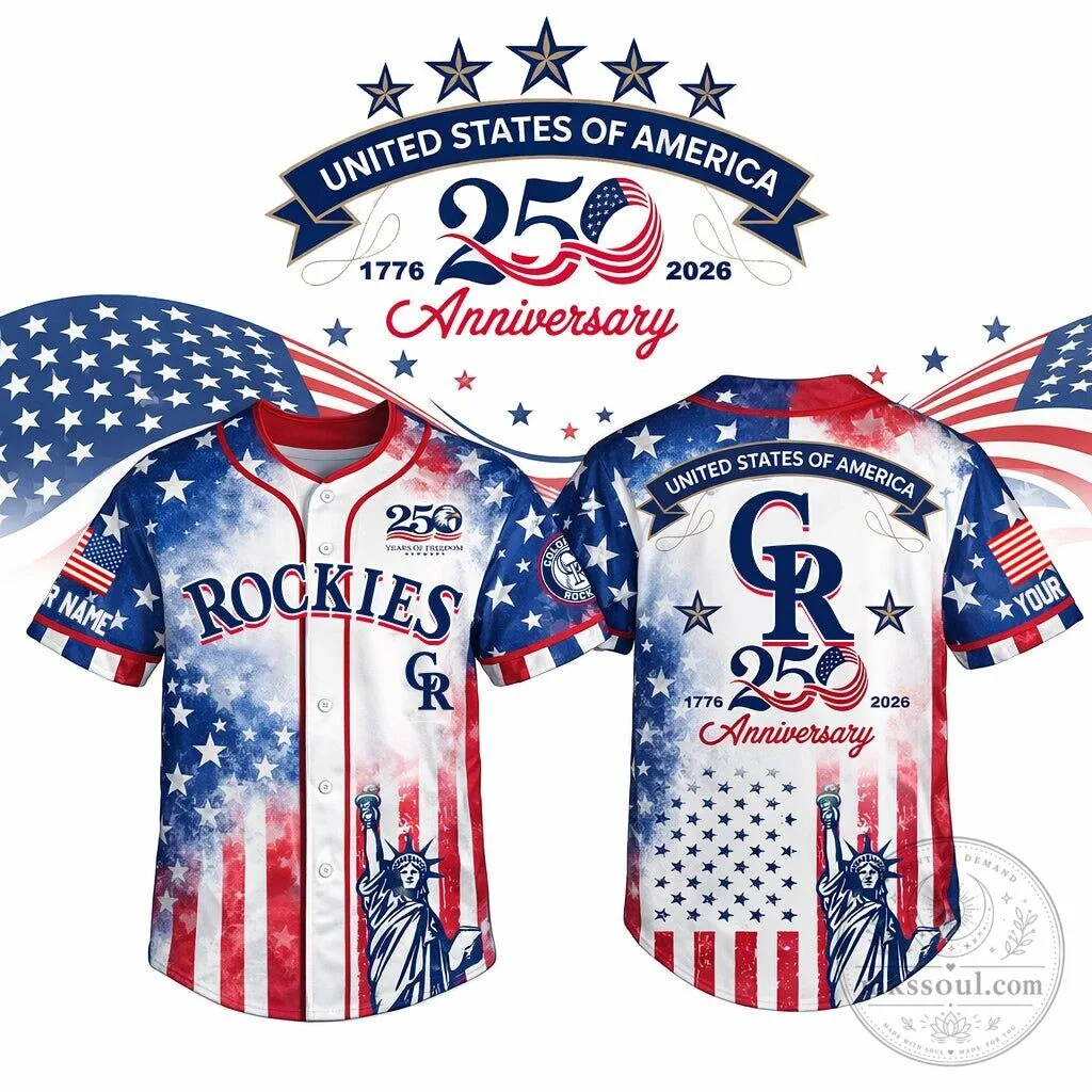 Colorado Rockies United States 250th Anniversary Baseball Jersey