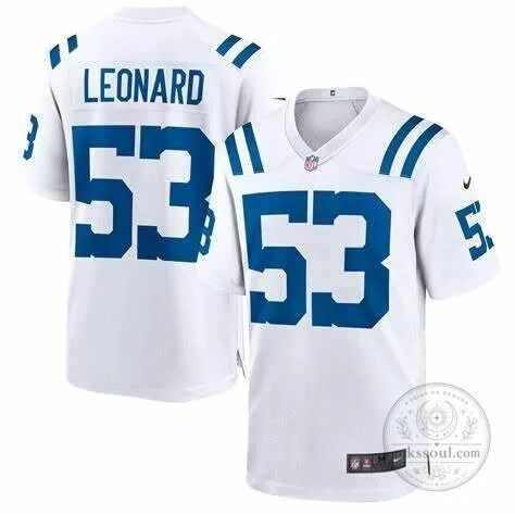 Darius Leonard Indianapolis Colts White NFL Football Jersey