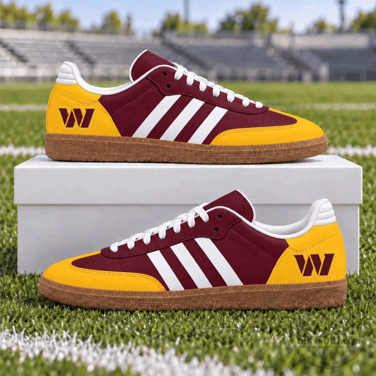 Washington Commanders Football Team Samba Style Shoes