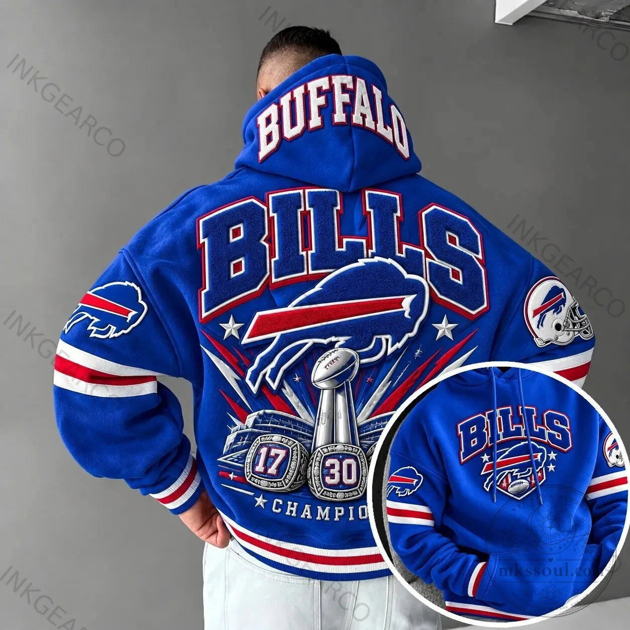 Buffalo Bills NFL Football Super Bowl Champions Blue Hoodie