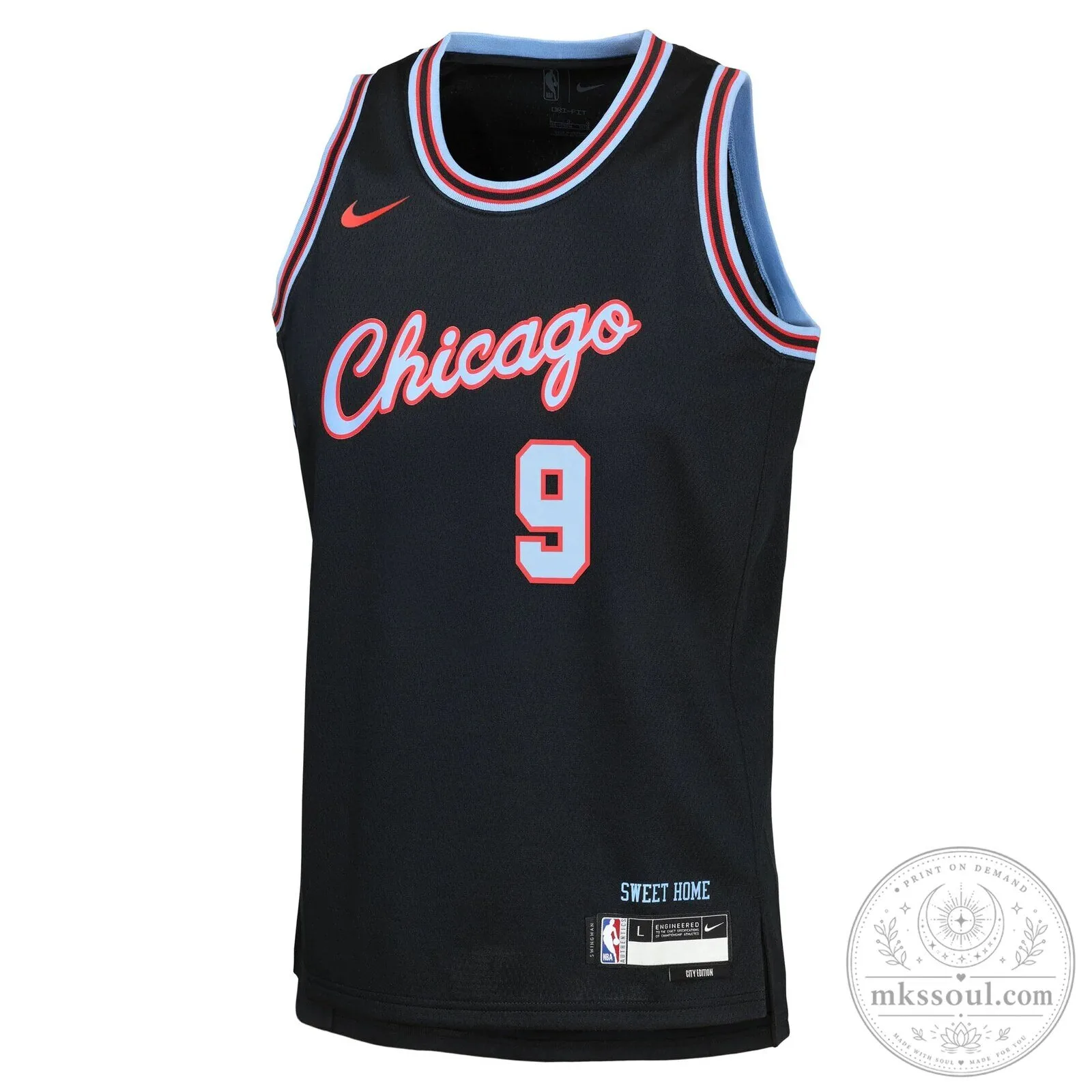 Chicago Bulls Nikola Vucevic City Edition Black Basketball Jersey