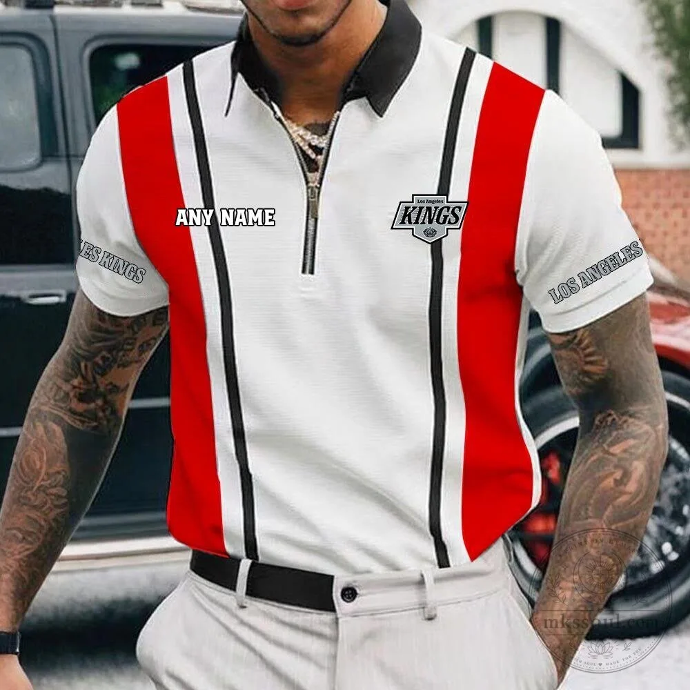 Los Angeles Kings Personalized Zipper Polo Shirt for Men, NHL Hockey Fan Apparel 9 Los Angeles Kings Personalized Zipper Polo Shirt for Men, NHL Hockey Fan Apparel