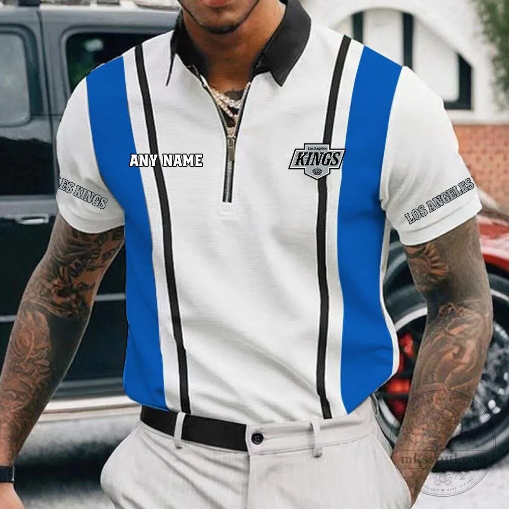 Los Angeles Kings Personalized Zipper Polo Shirt for Men, NHL Hockey Fan Apparel 10 Los Angeles Kings Personalized Zipper Polo Shirt for Men, NHL Hockey Fan Apparel