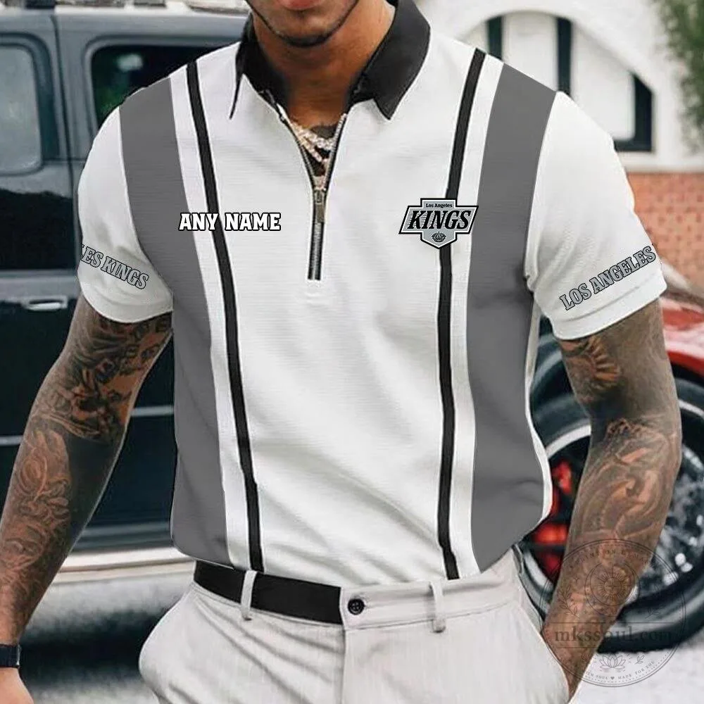 Los Angeles Kings Personalized Zipper Polo Shirt for Men, NHL Hockey Fan Apparel 12 Los Angeles Kings Personalized Zipper Polo Shirt for Men, NHL Hockey Fan Apparel