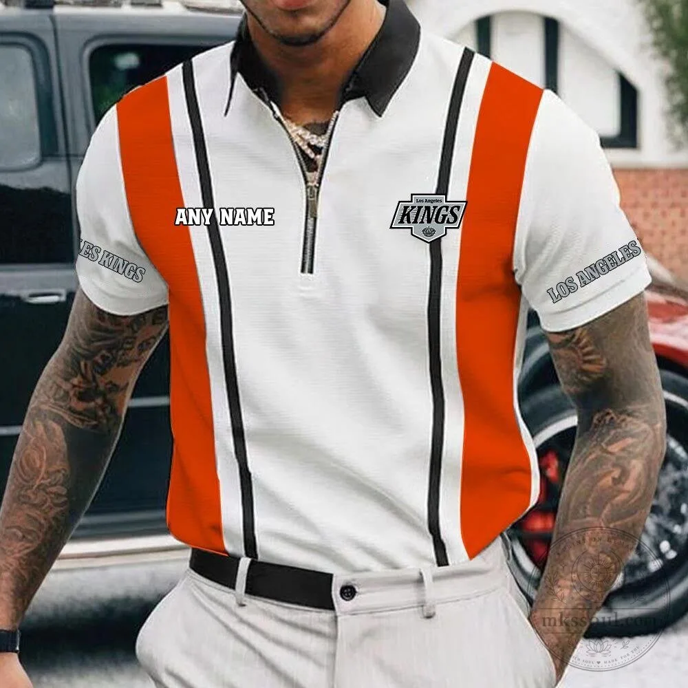 Los Angeles Kings Personalized Zipper Polo Shirt for Men, NHL Hockey Fan Apparel 14 Los Angeles Kings Personalized Zipper Polo Shirt for Men, NHL Hockey Fan Apparel