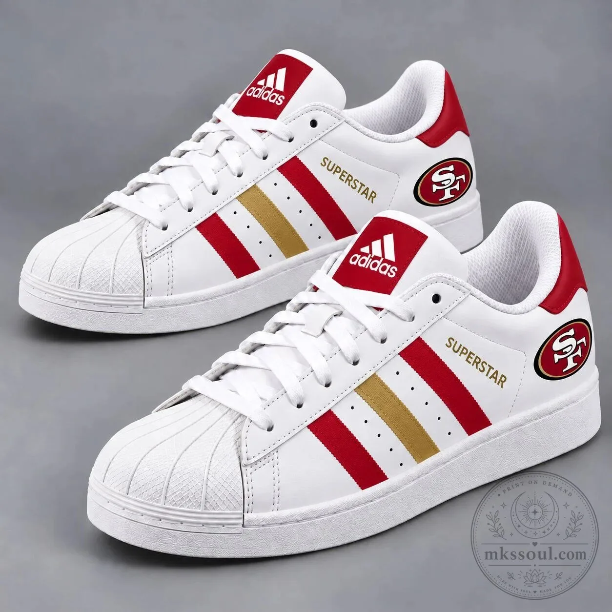 49ers NFL Team Pride Superstar Sneakers from San Francisco