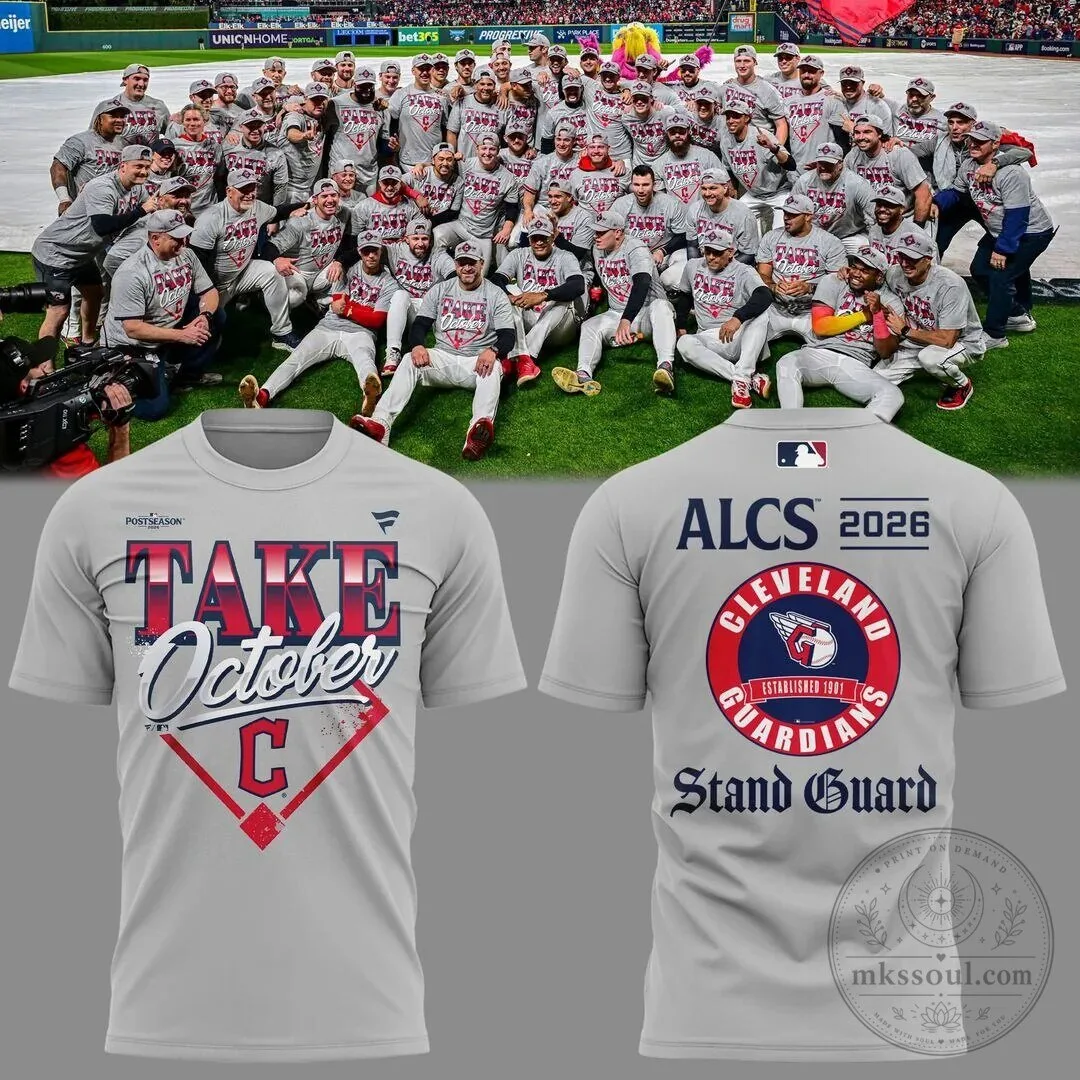 October 2026 Postseason Baseball Fan T-Shirt for Cleveland Guardians Supporters