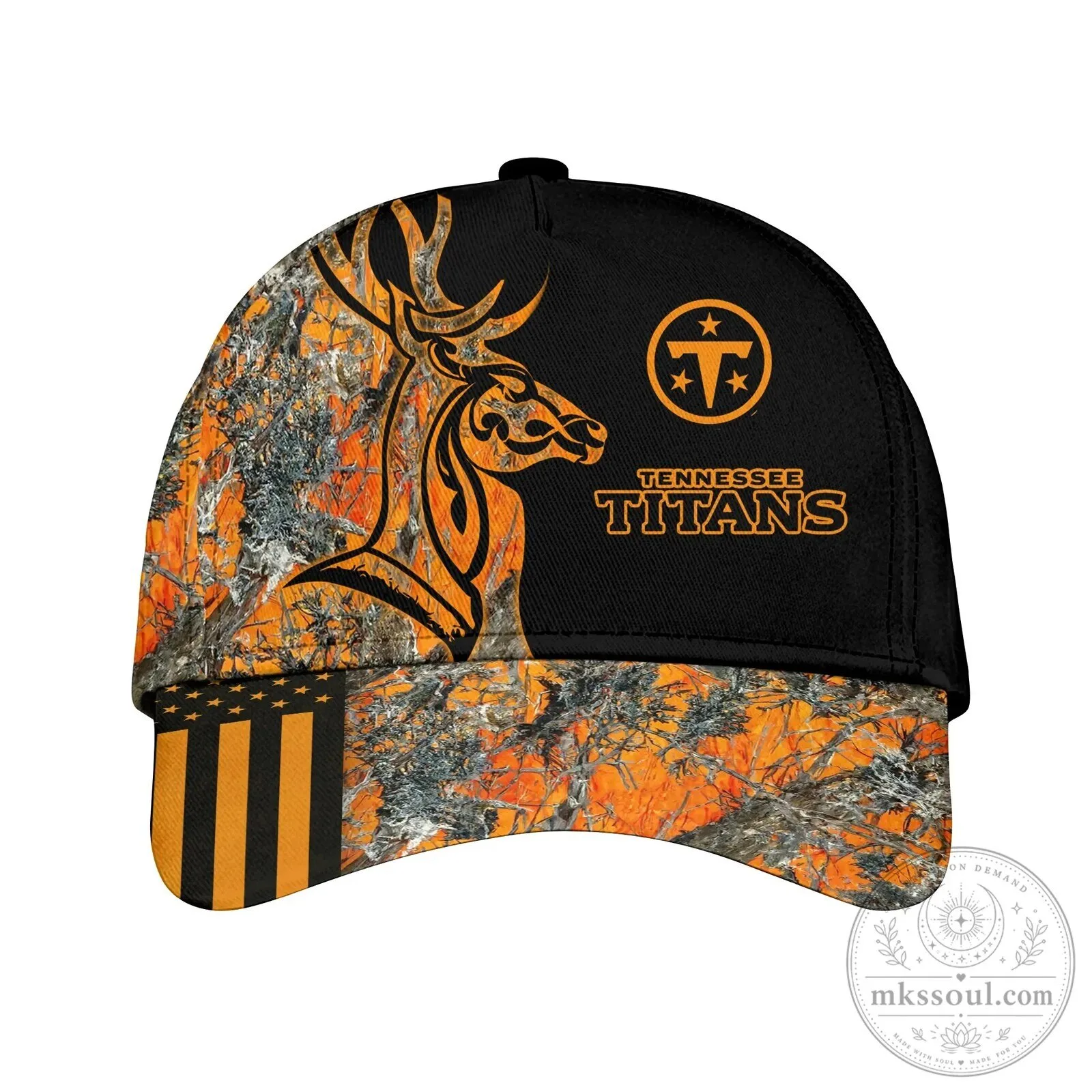 Tennessee Titans Deer Hunting Camouflage Pattern Baseball Cap Hat