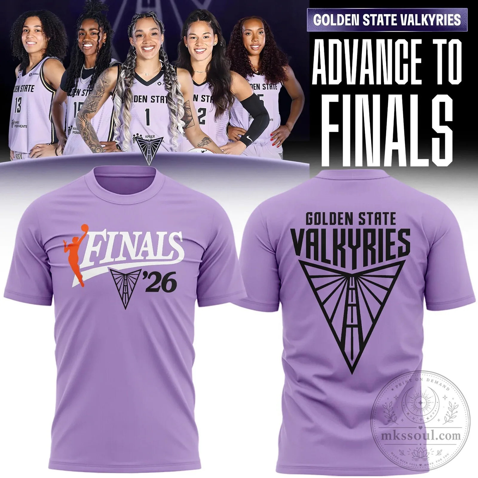 Golden State Valkyries 2026 Finals Commemorative T-Shirt