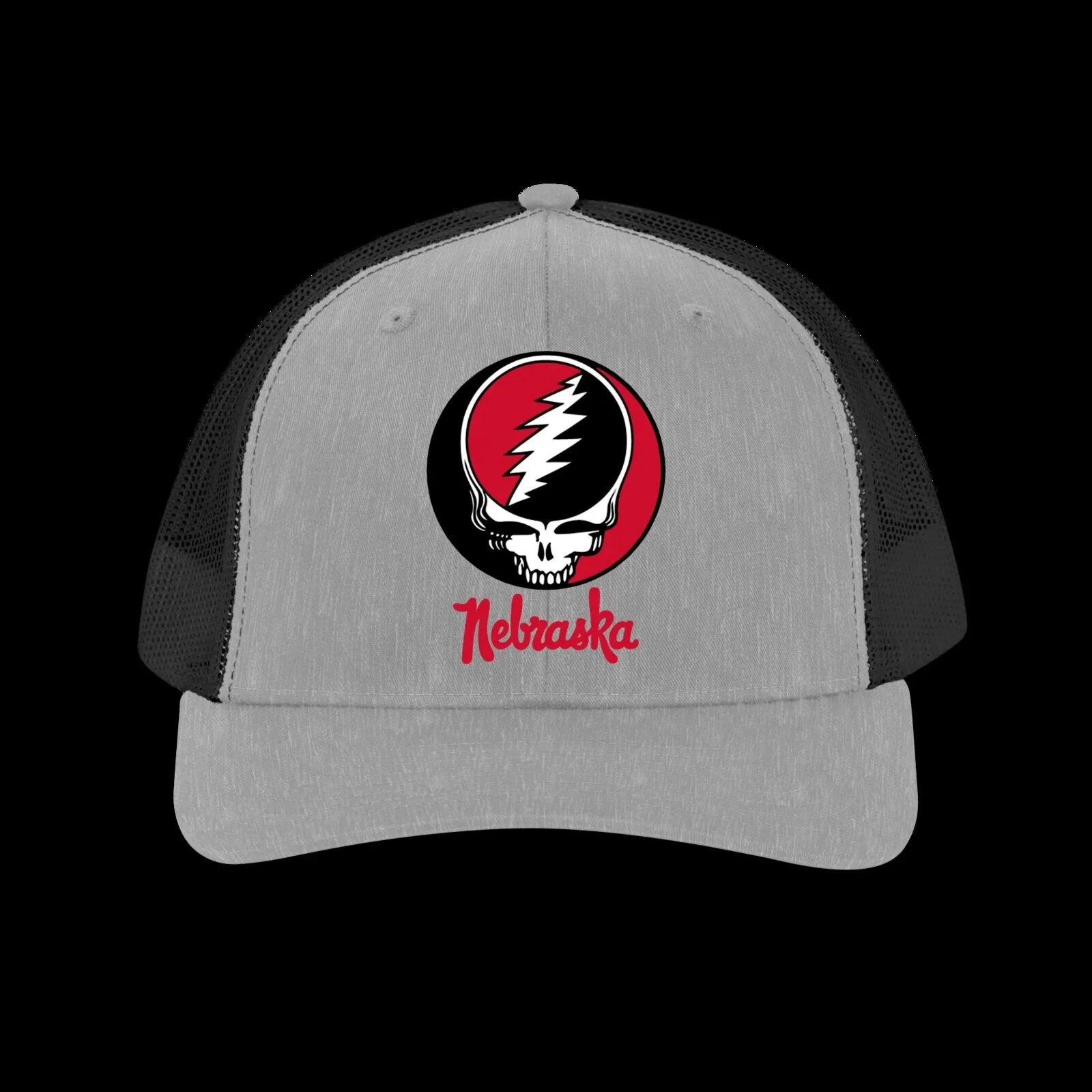 Nebraska Grateful Dead Steal Your Face Trucker Hat