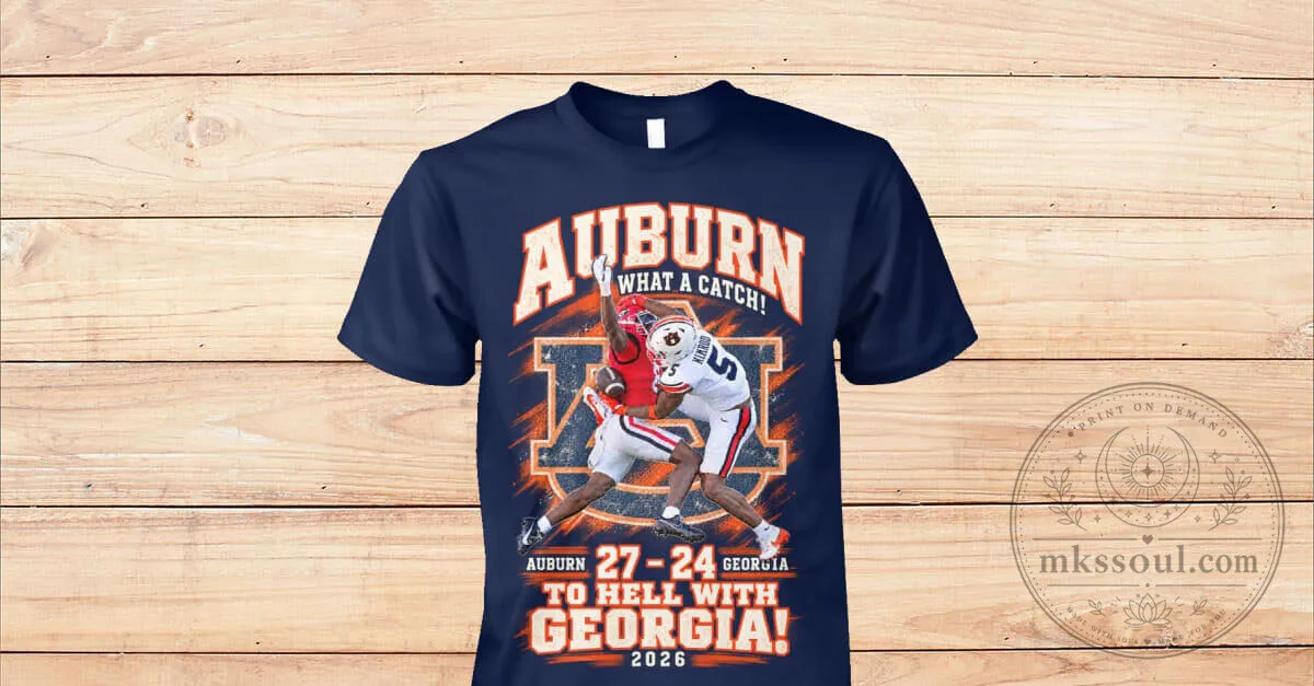 Auburn Tigers Football 2026 Georgia Rivalry Game Day T-Shirt
