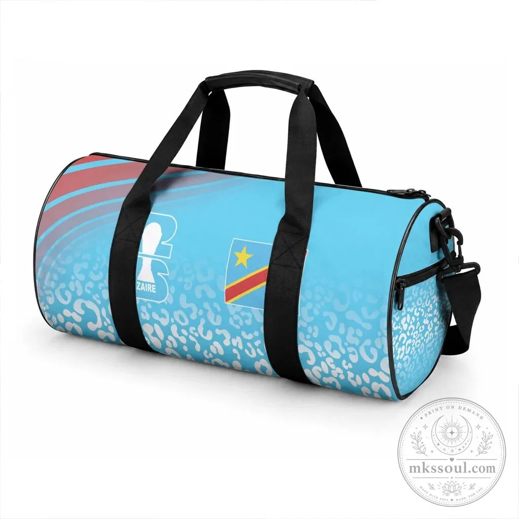 Democratic Republic of Congo Football World Cup 2026 Leopard Inspired Duffle Bag 5 Democratic Republic of Congo Football World Cup 2026 Leopard Inspired Duffle Bag