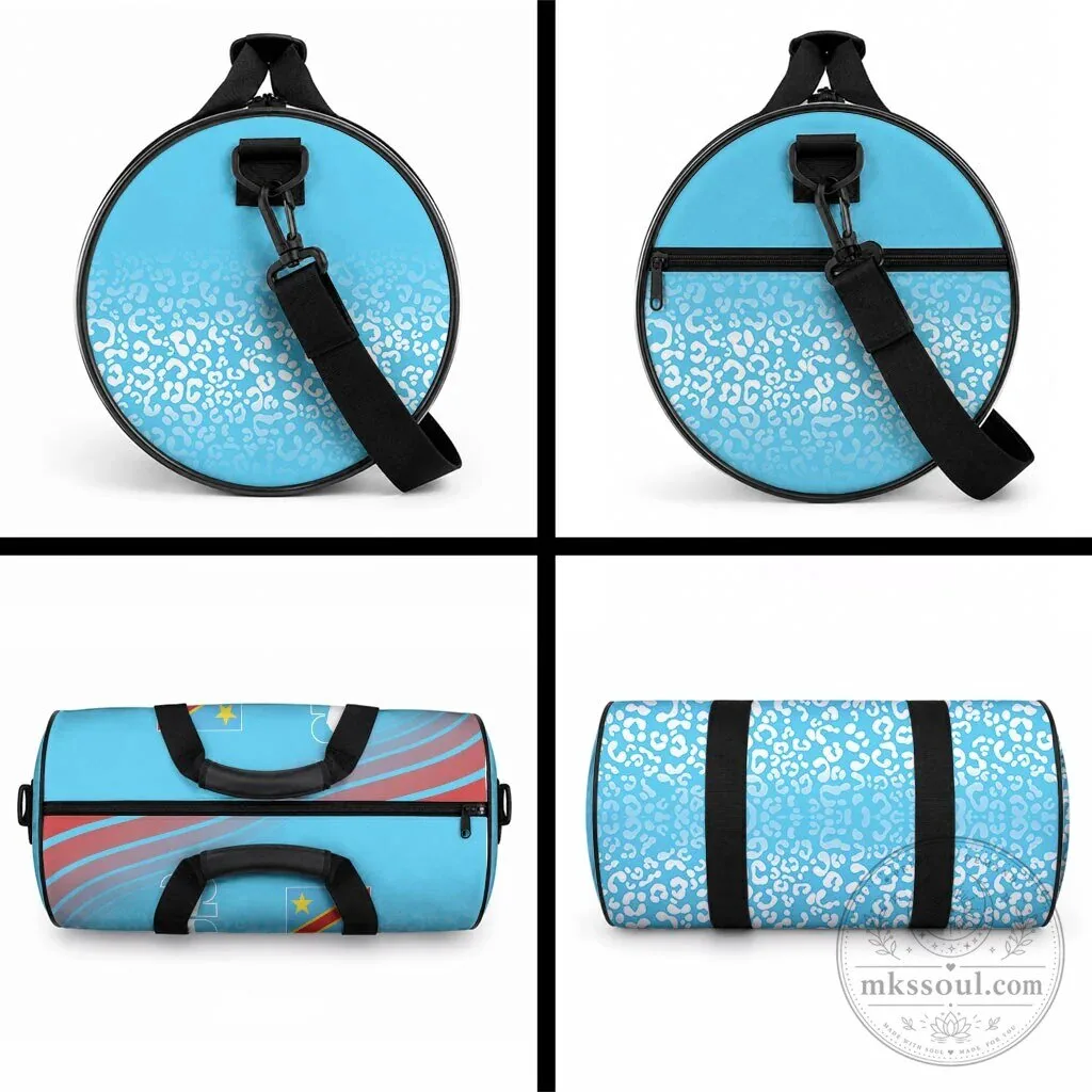 Democratic Republic of Congo Football World Cup 2026 Leopard Inspired Duffle Bag 7 Democratic Republic of Congo Football World Cup 2026 Leopard Inspired Duffle Bag