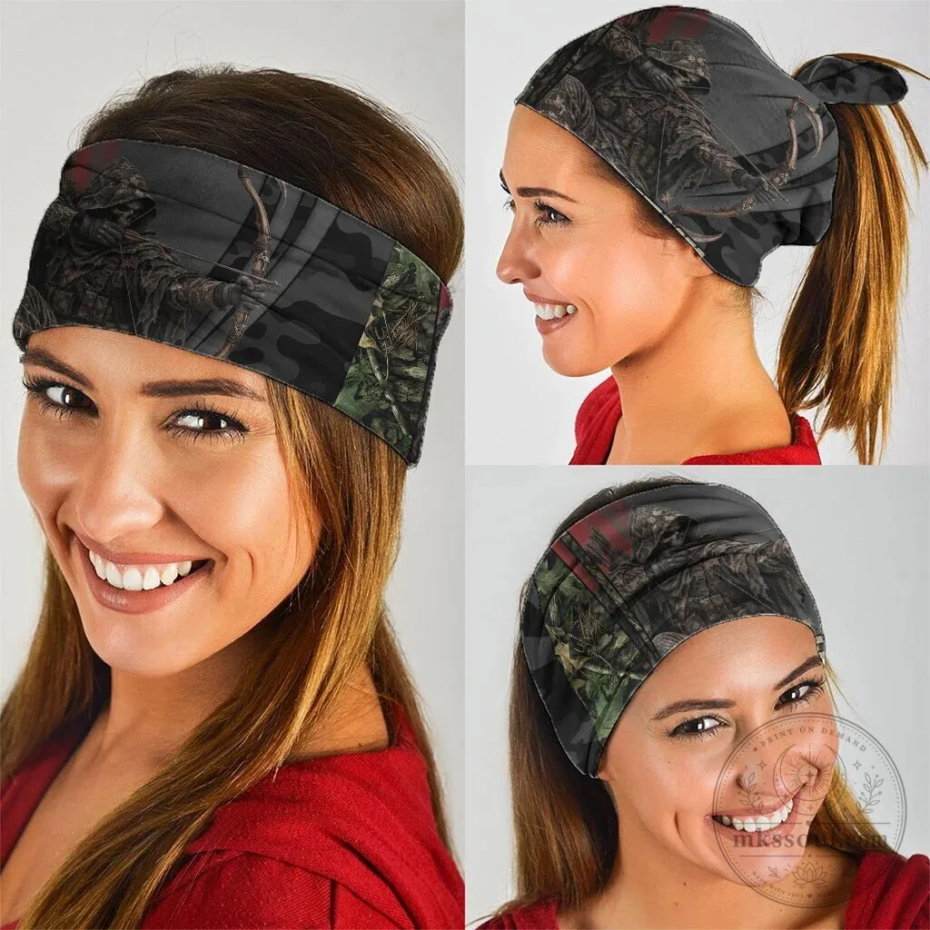 Personalized Bow Hunting Skull Camouflage Neck Gaiter Face Mask Bandana 3-Pack 5 Personalized Bow Hunting Skull Camouflage Neck Gaiter Face Mask Bandana 3-Pack