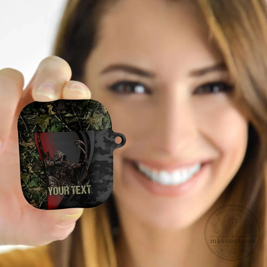 Personalized Grim Reaper Bow Hunter Camouflage AirPods Case for Apple Wireless Earbuds 7 Personalized Grim Reaper Bow Hunter Camouflage AirPods Case for Apple Wireless Earbuds