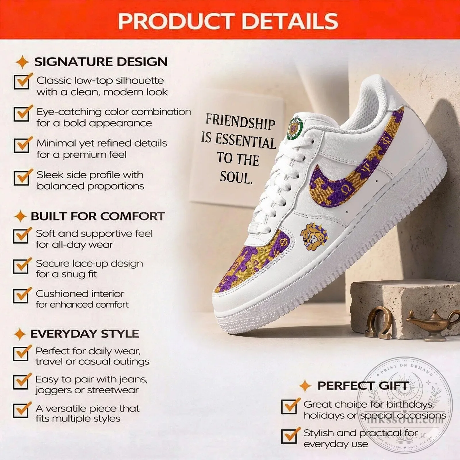 Omega Psi Phi Fraternity Air Force 1 Low Top Sneakers 5 Omega Psi Phi Fraternity Air Force 1 Low Top Sneakers
