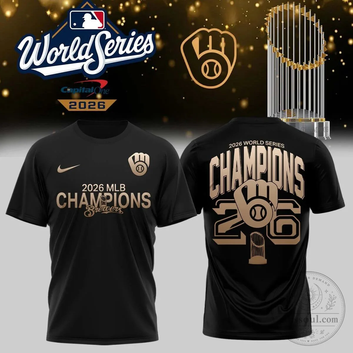 Milwaukee Brewers 2026 Championship Fan T-Shirt for Baseball Enthusiasts