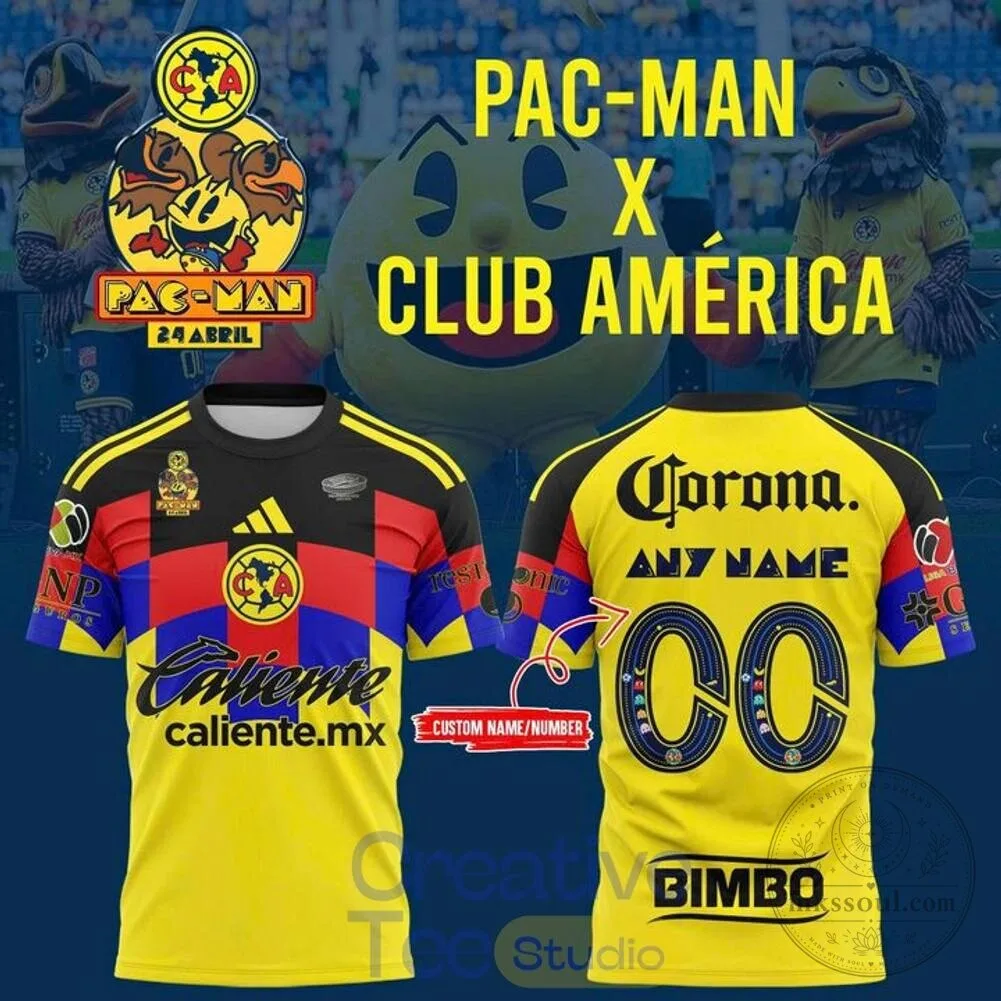 Pac-Man x Club América 2025-26 Home Football Jersey