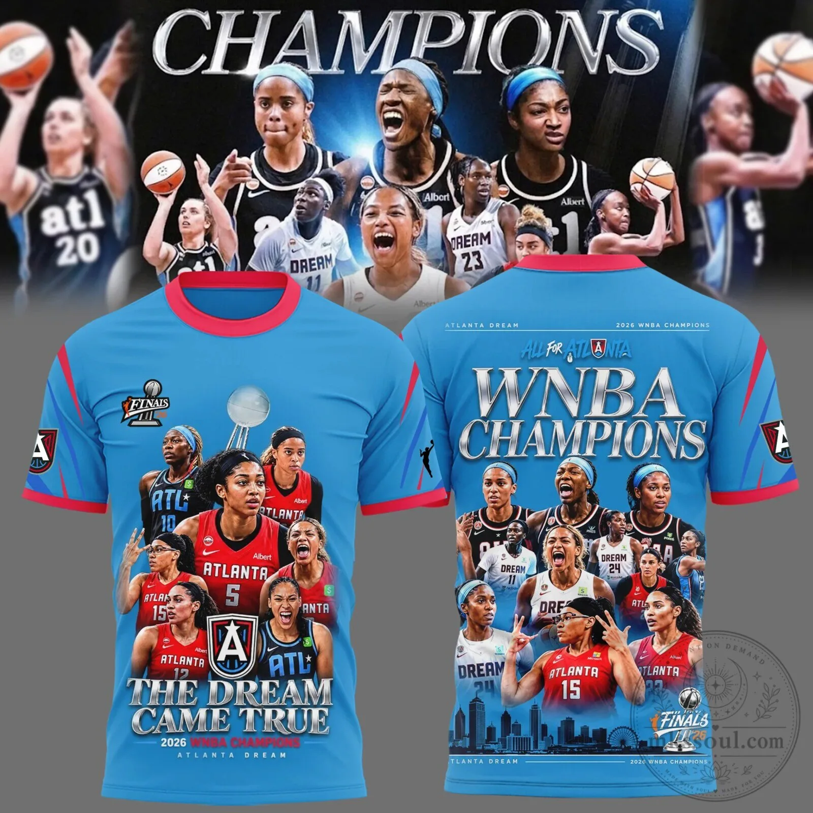 Atlanta Dream 2026 WNBA Champions Basketball Team Fan T-Shirt 2 Atlanta Dream 2026 WNBA Champions Basketball Team Fan T-Shirt
