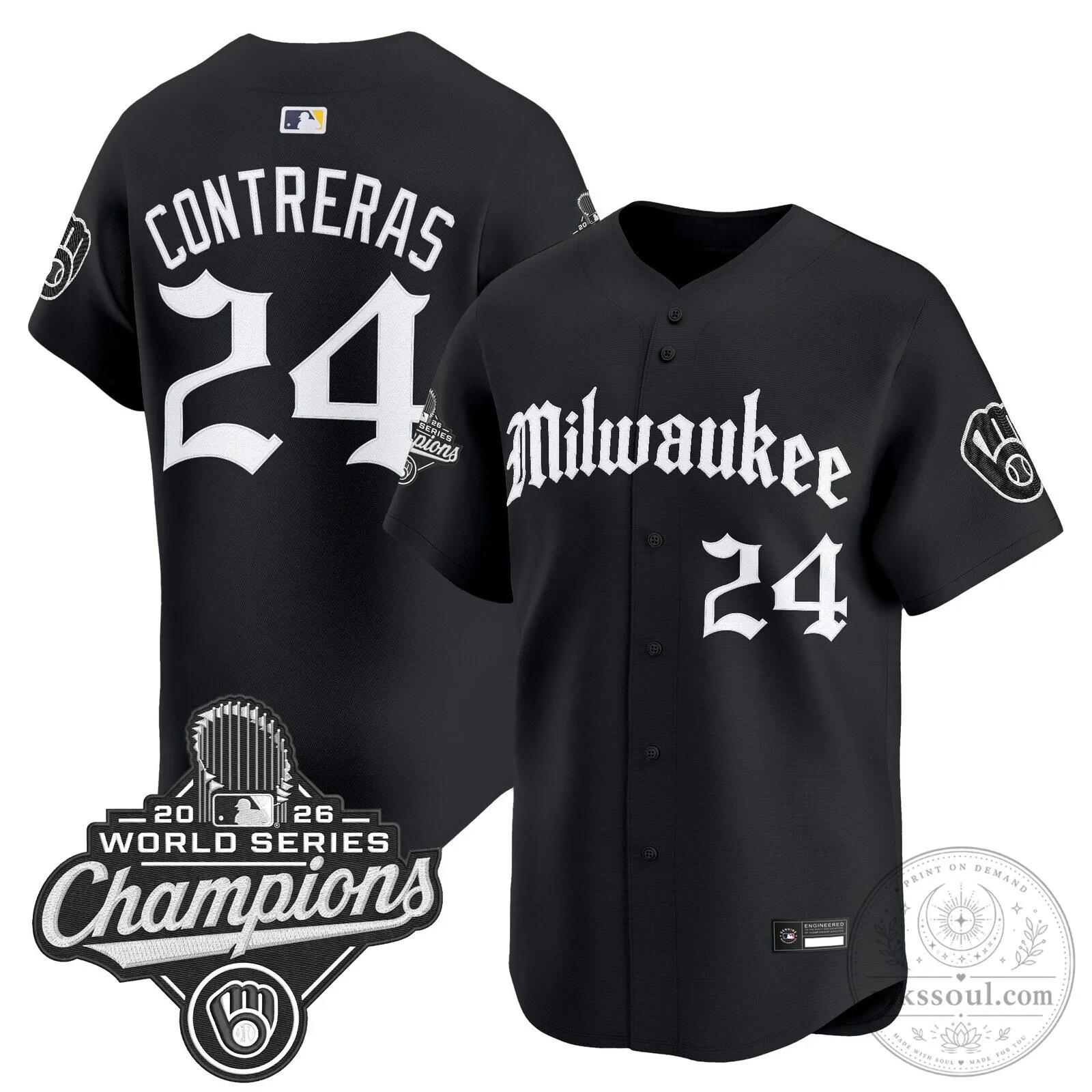 Atlanta Dream 2026 WNBA Champions Basketball Team Fan T-Shirt 6 William Contreras Baseball Jersey - 2026 World Series Champions Milwaukee Brewers